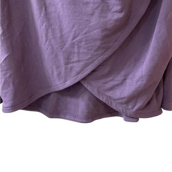 Athleta Purana Wrap Draped Sweatshirt with Hood Purple Super Soft Small - Picture 5 of 6